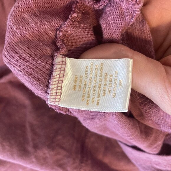 Aventura Womens Skirt Pink Casual Organic Cotton Size Small Floral Embroidery - Picture 8 of 10